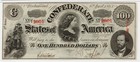 T-56 1863  100 Confederate Civil War Paper Money Lucy Pickens Pmg Au 55 Epq