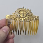 Vtg Rare Kirks Folly Sun Moon   Stars Hair Pin Clip Barrett Comb Usa Made Signed
