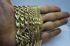 10k Solid Gold Yellow Cuban Link Chain Bracelet Men Women 1 8mm - 10mm 7    30 
