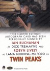 2019 Twin Peaks Dual Autograph Card Signed By Ian Buchanan   Robyn Lively