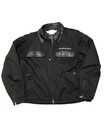 Harley-davidson Canvas W Leather Trim Padded Jacket Black Xl Spell Out Logo
