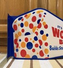 Wonder Bread Flange Sign Kitchen Bake Double Sided Vintage Style Wall Decor