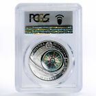 Belarus 20 Rubles Sailing Ships Kruzenshtern Pr69 Pcgs Hologram Silver Coin 2011