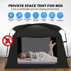 Portable Privacy Bed Tent Twin Full Size Blackout Indoor Canopy For Kids Adults