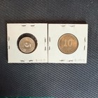 1941 British Malaya Silver 5 Cents   1961 Malaya   Borneo 10 Cents Bu