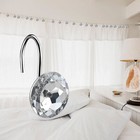 12 Pcs Bling Rhinestones Acrylic Rolling Diamond Shower Curtain Hooks  Clear