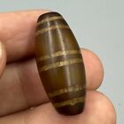 Ancient Indo Himalayan Tibetan Etched Agate Carnelian Bead
