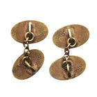 Men   s Vintage Gold Rolled Cuff Links  jw13- 