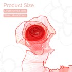 5 5  X 5 5 Yards Ruffle Pleated Organza Trim For Diy Craft  Red