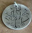 1800   s Love Token Fancy Moon Scene Psw Pws Swp Spw Wps Wsp  Silver Coin Us