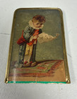 Antique Victorian Frog Hunter Boy Sewing Needle Case With Needles