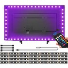 Tv Led Backlight 4 X 50cm Usb 5050 Rgb Led Strip Light Remote Kit 5v 30leds m