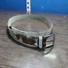 Men Cowhide Leather Belt Genuine  Classic Durable Belt With Metal Buckle