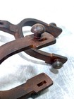 Pair Vintage Cast Iron Cowboy Spurs Old West Style Antique Finish Rustic Decor