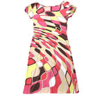 Emilio Pucci Cotton Summer Dress Xs S Sz 34 Authentic Designer Vintage 70s