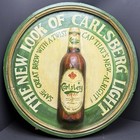Vintage Carlsberg Carved Beer Sign 16    Wood 3d Relief Pub Bar Breweriana Decor
