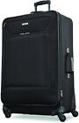 Ultra Lightweight 4 Piece Black Suitcase Set With Wheels And Boarding Bag
