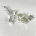 Lot Of 13 Vintage Cookie Cutters - Hearts  Diamonds  Animals   More
