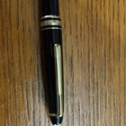 Montblanc Black Resin Ballpoint Pen  Black Ink  Gold Trim  Gold-tone Clip