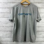 Lot Of 2 Carhartt Shirt Large Short Sleeve Tees Heavy Wear Logo Relaxed Fit