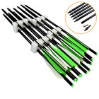 6pcs Crossbow Bolts Aluminum Arrows For Archery Outdoor Hunting 18-22in 125gr