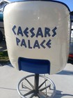 Rare   Caesars Palace Atlantic City Casino Swivel Chair Inlaid Logo