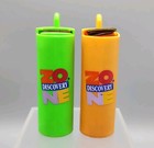 Htf  2  Vtg 90s Discovery Zone Green Orange Token Coin Holder Dispenser Lot Rare