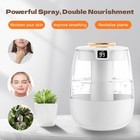 1 5l Bedroom Humidifier Dual-nozzle Digital Display Humidifier Led Light Adjusta