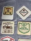 Mixed Lot Of 19 Vintage German Germany Double Sided Paper Beer Bar Coasters B17
