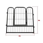 Dog Playpen 24  16 Panel Heavy Duty Pet Playpen Dog Exercise Pen Cat Fence Black