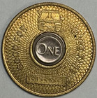 Los Angeles Transit Authority One Base Fare Bus subway Bi-metal Transit Token