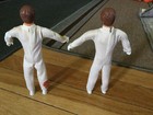 1974 Ideal Evel Knievel Action Figures Lot Of 2  Both Can Stand On Their Own 