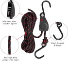 2pcs Kayak Rope Tie Downs Straps 1 4 X 12ft Adjustable Rope Ratchet Canoe Bow