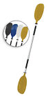 Oceansouth Aluminum Kayak Paddle Yellow Asymmetric Detachable Lightweight Canoe