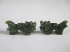 8 27 Inches   100  Natural Color Jade Two Pairs Of Chopsticks kirin Station