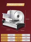 Cortadora De Carne Cortadora El  ctrica De Alimentos Delicatessen De 200 W Con 2