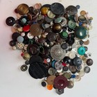 Vtg Antique Button Lot 6 Lbs Estate Painted Toggle Horn Brass Pictorial Mop
