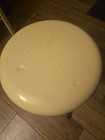 Vintage Cosco Cream Colored Stool 60s