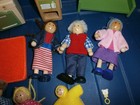 Huge Lot Of Melissa   Doug Wooden People Family   Grandparents   Furniture