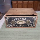 Vintage Runkel Bros  Vienna Sweet Chocolate Wooden Dove Tailed Box