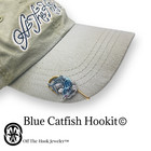 Blue Catfish Hookit      By Off The Hook Jeweler      - Catfish Hat Hook     Hat Pin
