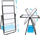 Dry Erase Board With Stand - Double Sided 28 x20  Portable Writing Whiteboards 