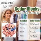 Cedar Blocks For Clothes Storage 54 Pcs Fresh Smell Cedar Rings For Drawer      