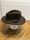 Vintage Lite Felt 100  Wool Hawk Bailey Fedora Cowboy Hat Sz M
