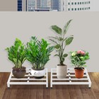 2pcs Stainless Steel Dunnage Racks Plants Storage Holder Commercial Food Stands
