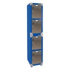 Seville Classics Ultrahd 4-tier Stainless Steel Storage Locker  15 w X18 dx72 h