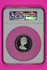 1975 Pf 67 Cayman Islands  50 Five Queens Silver Coin Ngc 7039