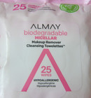 Almay Biodegradable Micellar Makeup Remover Cleansing Towelettes - 25 Wipes
