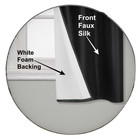 2 Panels Grommet Faux Silk Window Curtains Drape Foam Lined Blackout Thermal K32