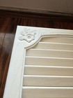 Vintage Midcentury Architectural Salvage-hard Plastic Shutter Style Medicine   